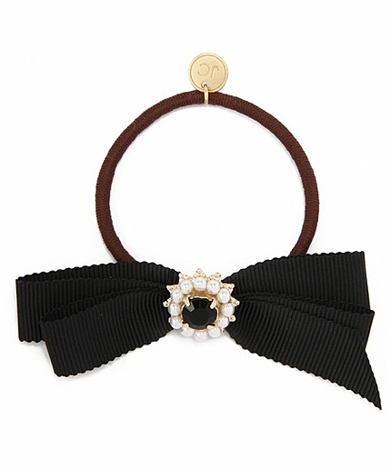 JC ビジュー グログラン リボン ヘアゴム