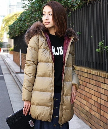 BY △DUVETICA KAPPA ミドルダウンジャケット/モカ