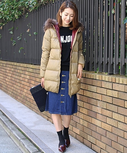 BY △DUVETICA KAPPA ミドルダウンジャケット/モカ