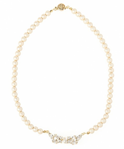 JP コットンパール/ビジュー ネックレス