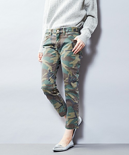 UAW C/PU カモフラージュプリント パンツ†