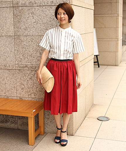 <dahl’ia(ダリア)> ギャザー スカート