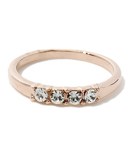 BY クリスタル ピンキーリング