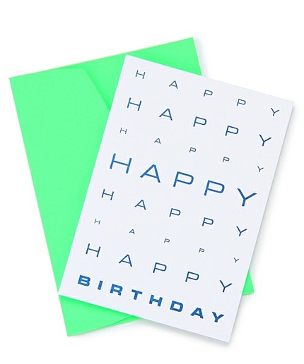 BY le typographe HAPPY BIRTHDAY メッセージカード ◆◆