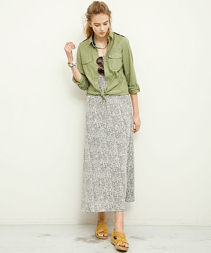 BYTF ∵ブラッシュプリント マキシワンピース  ◆◆