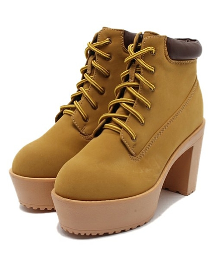 WEGO/タンクヒールブーツ