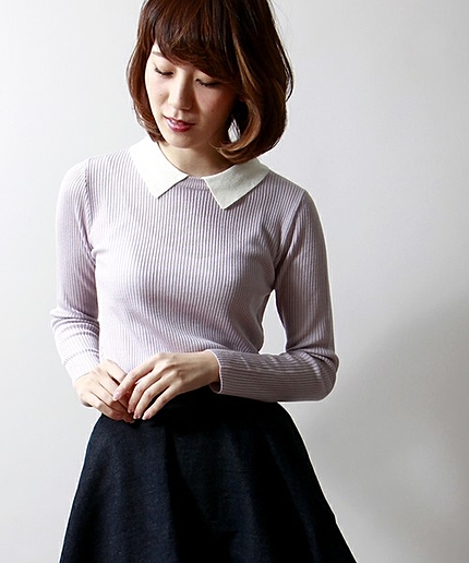 WEGO/襟付きニット