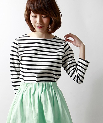 WEGO/ベーシックボーダーTシャツ