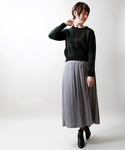 WEGO/プリーツマキシスカート