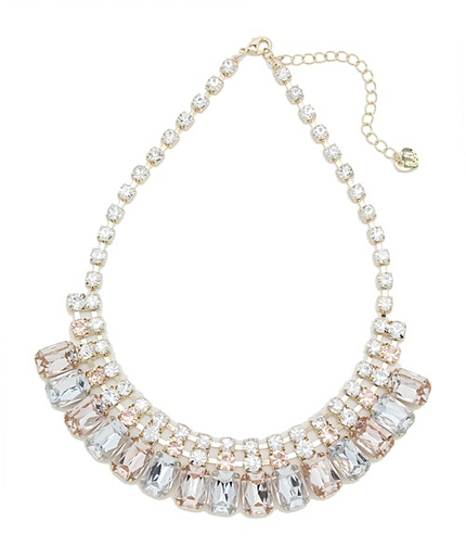 スクエアビジューネックレス