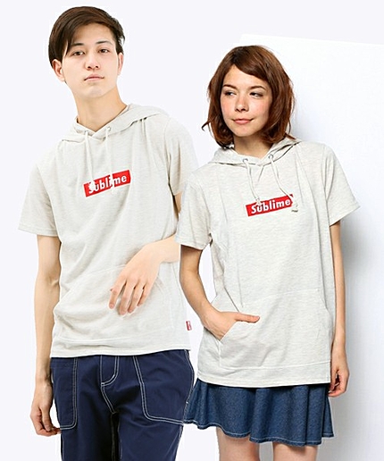 WEGO/BOXロゴフードTシャツ
