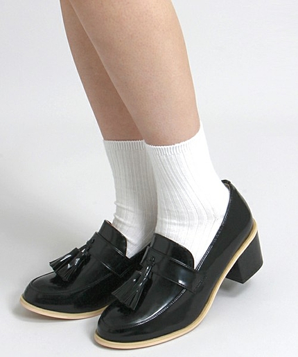 WEGO/タッセルヒールローファー