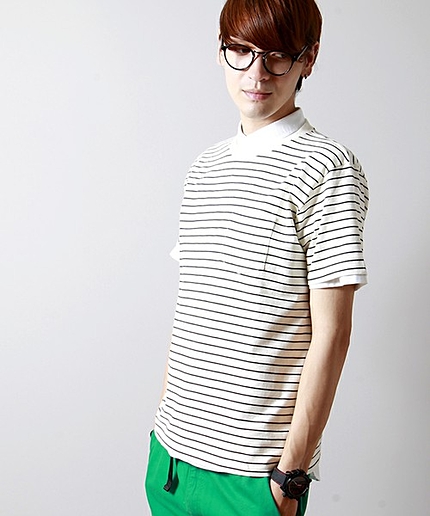 WEGO/ペンシルボーダーTシャツ