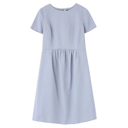 ジャカード織りハイウエストワンピース