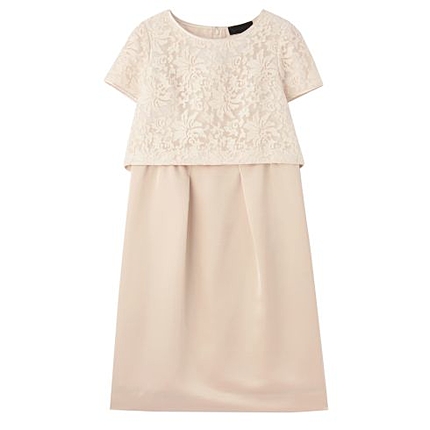 レースブラウス+インナーワンピースセット