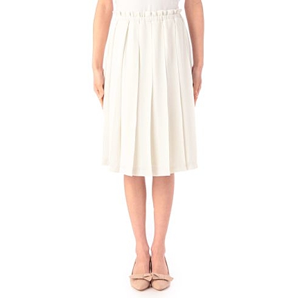 幅広プリーツスカート