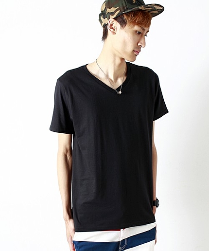 WEGO/VネックTシャツ