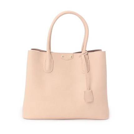 レザー調シンプルトートバッグ