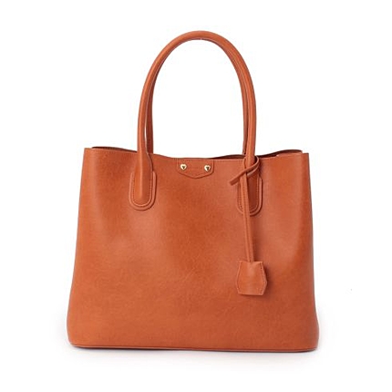 レザー調シンプルトートバッグ