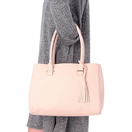 タッセル付きトートバッグ