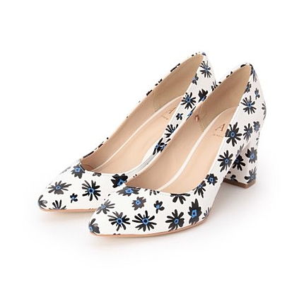 ペイントフラワーパンプス