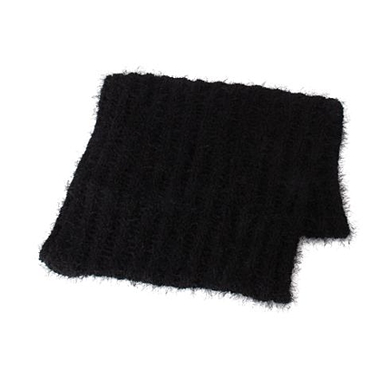 ふわふわ甘編みニットマフラー