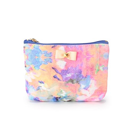 コインジップ花柄ティッシュポーチ