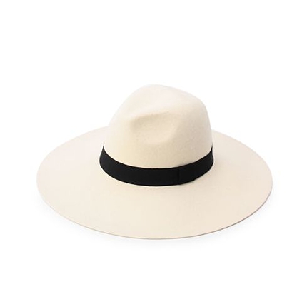 ツバ広フェルトハット
