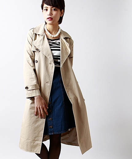 WEGO/マキシ丈トレンチコート