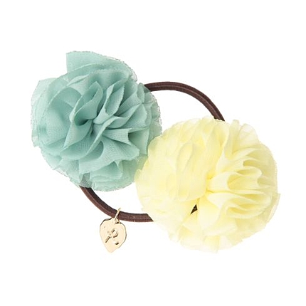 ダブルフラワーヘアゴム