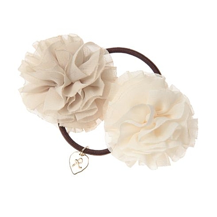 ダブルフラワーヘアゴム