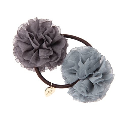 ダブルフラワーヘアゴム