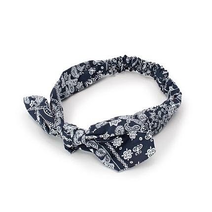 バンダナ柄ヘアバンド