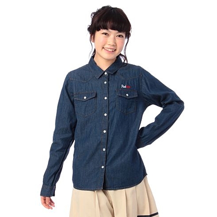 デニムウエスタンシャツ