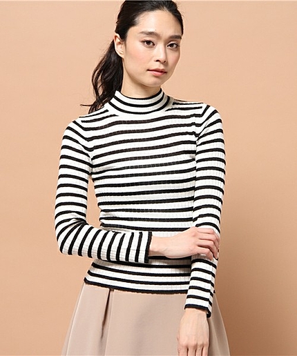 [GIORDANO]ハイネックフライスニットセーター