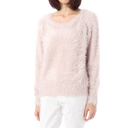 フェザーニットプルオーバー