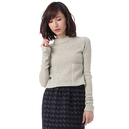 2ポケットテレコプルオーバー