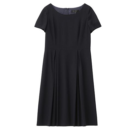 [L]ジョーゼットタックワンピース