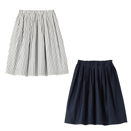 ストライプリバーシブルスカート