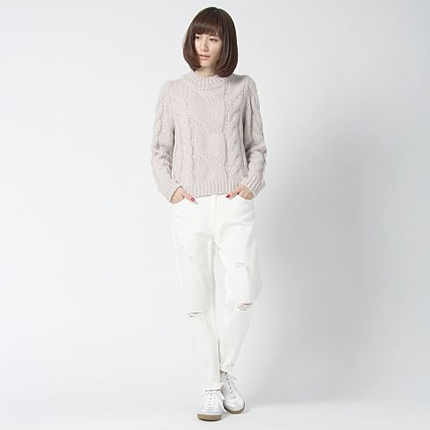 スーピマセルヴィッチ ダメージ加工デニム