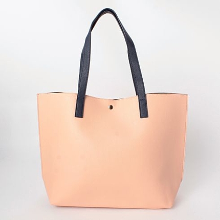 バイカラートートバッグ