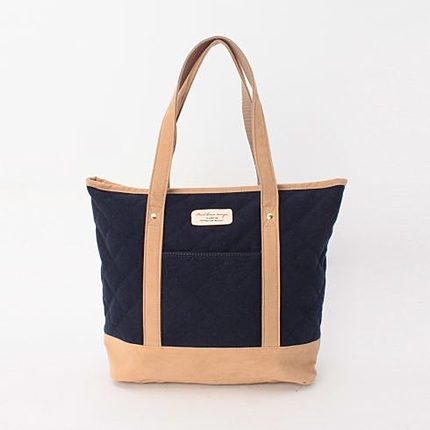 キャンバスキルトトートバッグ