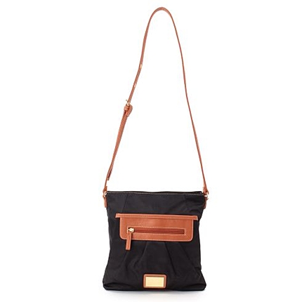 ナイロン縦長ショルダーバッグ