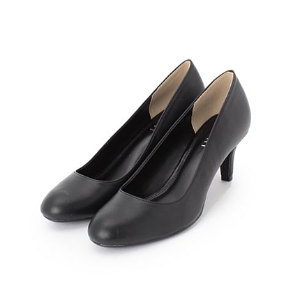 シンプルラウンドトゥパンプス