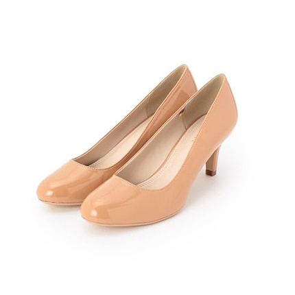シンプルラウンドトゥパンプス