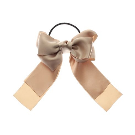 サテンリボンヘアゴム