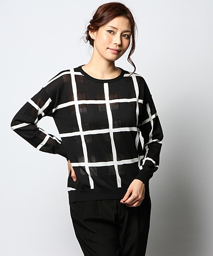 WindowPaneIntarsiaニット