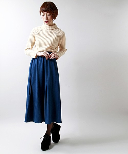 WEGO/デニムマキシスカート