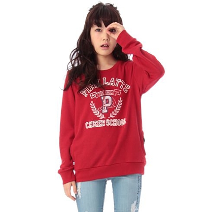 カレッジ風トレーナー