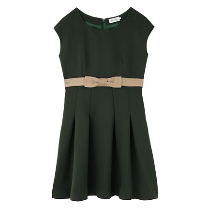 リボンサテンワンピース